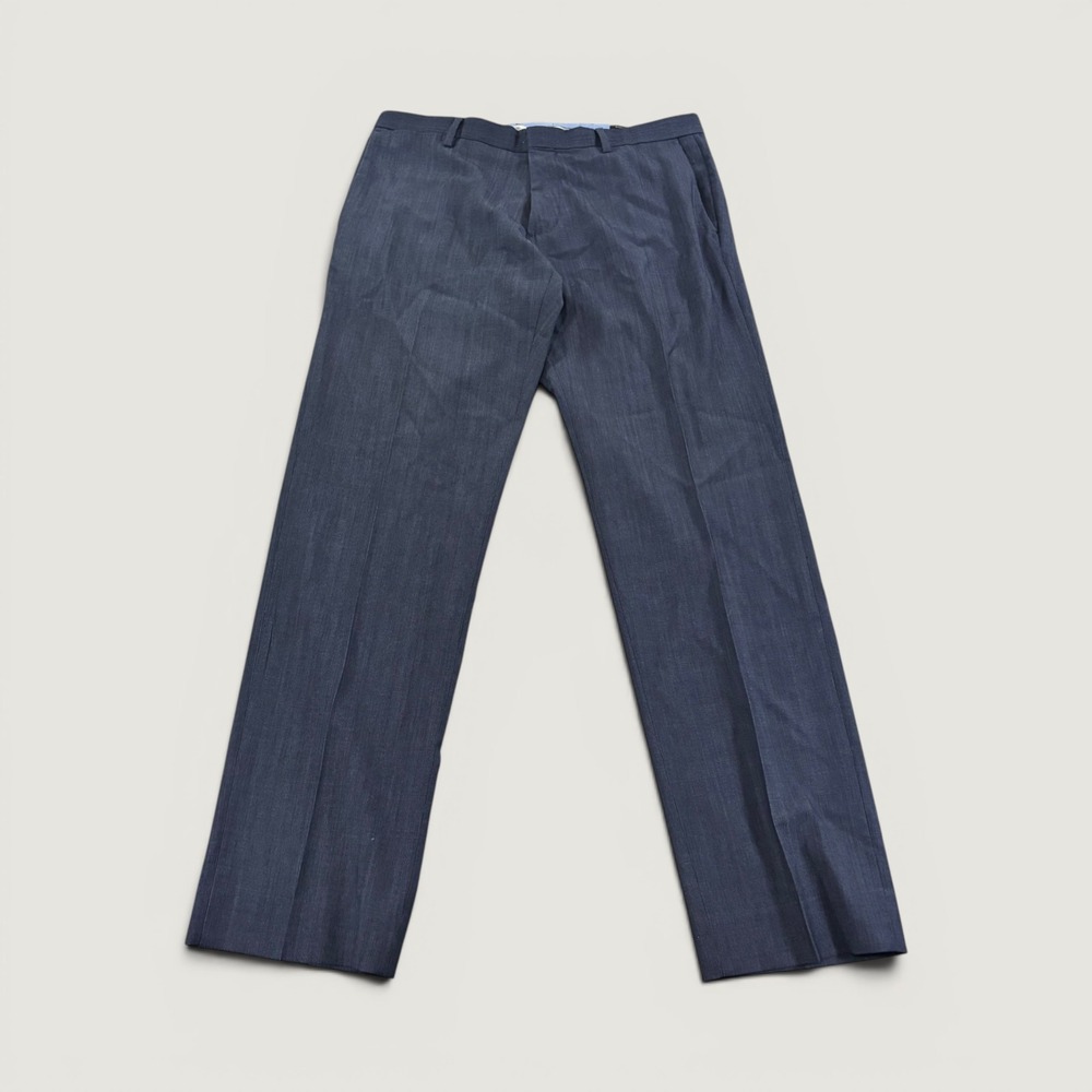 Banana Republic Slim Fit Navy Blue 100% Wool Dress Pants Mens 33x32 Trousers